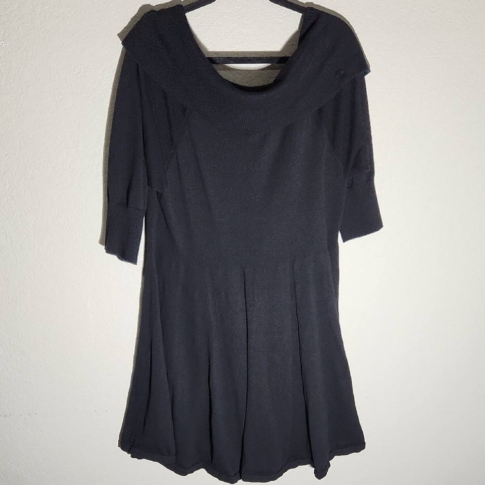 Torrid Dress Womens size 3 Torrid 100% cotton black cowl neck